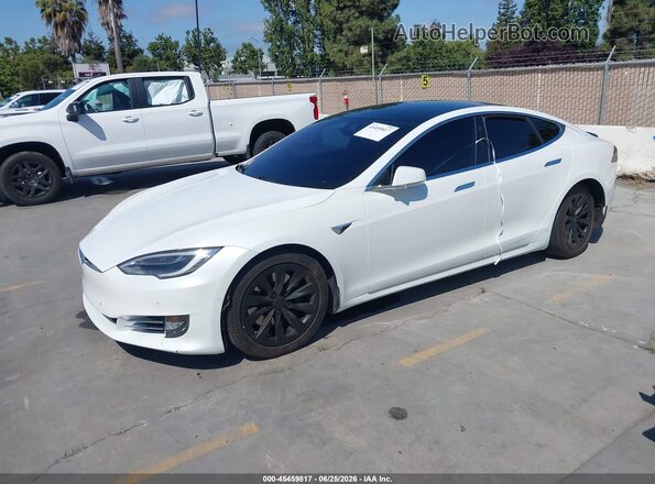 5YJSA1E24GF175675 2016 TESLA MODEL S White Առջևի ձախ երեք քառորդ տեսարան