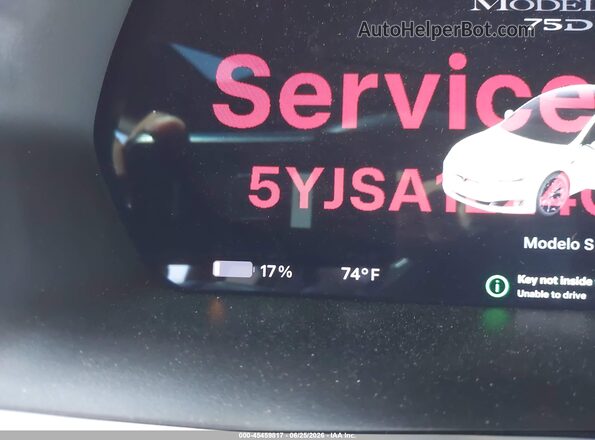 5YJSA1E24GF175675 2016 TESLA MODEL S White 