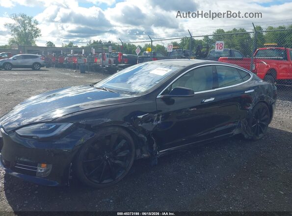 5YJSA1E24LF389009 2020 TESLA MODEL S Black Front view