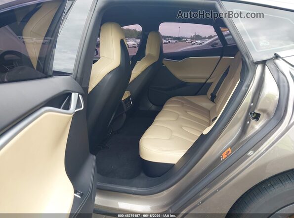 5YJSA1E25GF123357 2016 TESLA MODEL S Коричневый Вид наклейки с VIN-кодом