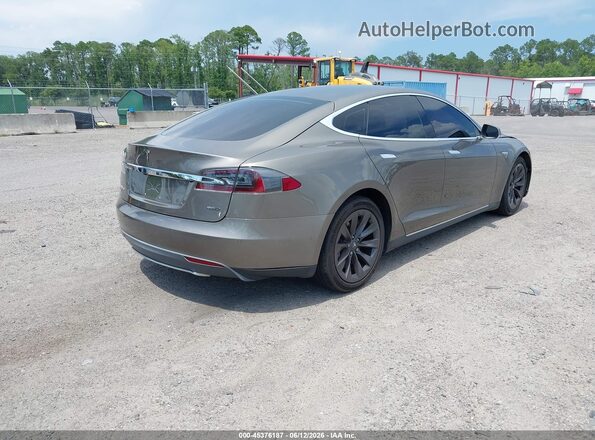 5YJSA1E25GF123357 2016 TESLA MODEL S Коричневый Задняя правая четверть