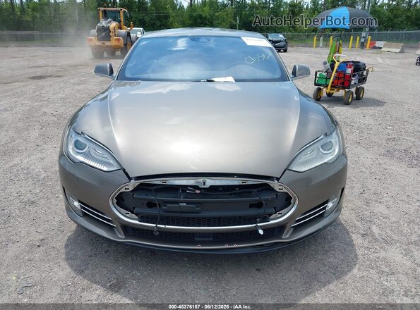 5YJSA1E25GF123357 2016 TESLA MODEL S Коричневый Вид спереди