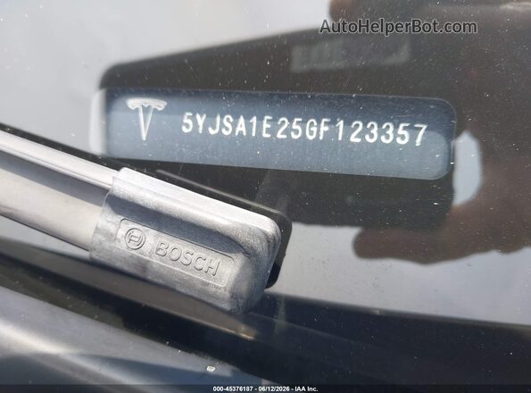 5YJSA1E25GF123357 2016 TESLA MODEL S Коричневый Вид подкапотного пространства