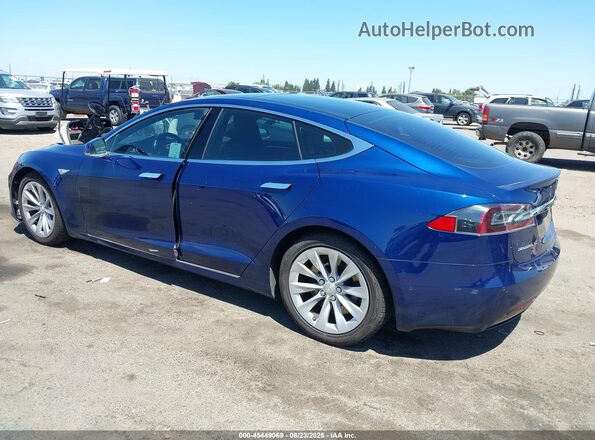 5YJSA1E25GF154219 2016 TESLA MODEL S Blue Rear left