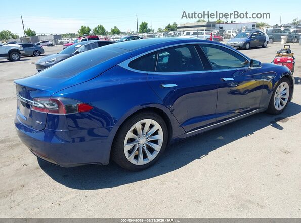5YJSA1E25GF154219 2016 TESLA MODEL S Blue Rear right