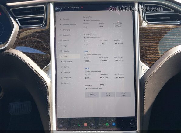 5YJSA1E26GF147358 2016 TESLA MODEL S Gray Rear seats view