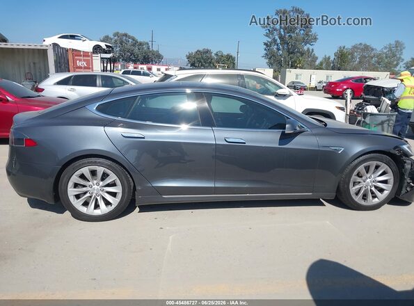 5YJSA1E26GF147358 2016 TESLA MODEL S Gray Rear interior view