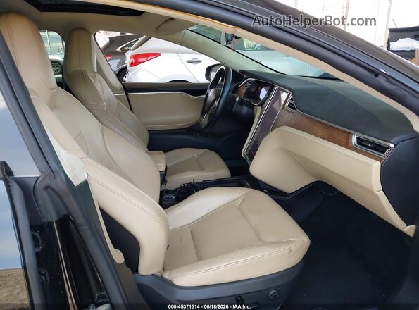 5YJSA1E26GF168890 2016 TESLA MODEL S Черный Вид салона спереди