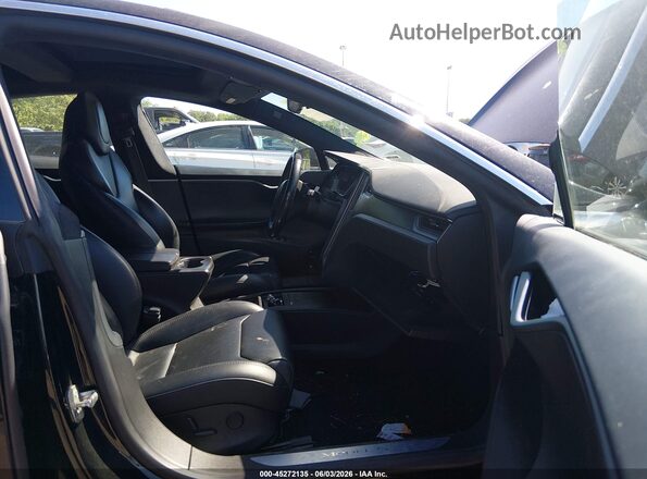 5YJSA1E26JF259102 2018 TESLA MODEL S Black წინა სალონის ხედი