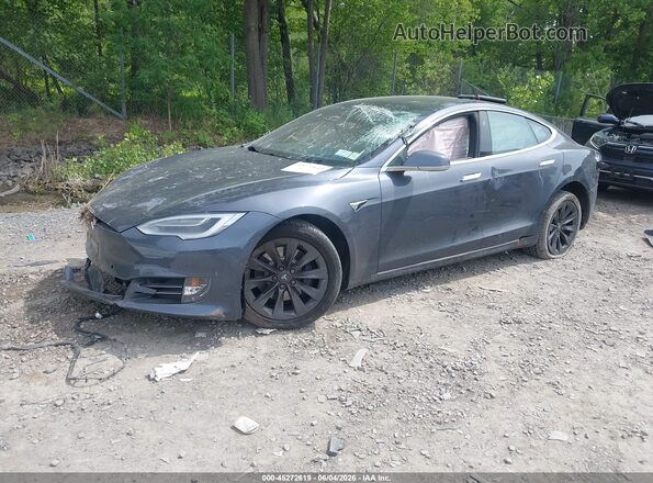 5YJSA1E26KF308915 2019 TESLA MODEL S Gray Передня ліва чверть
