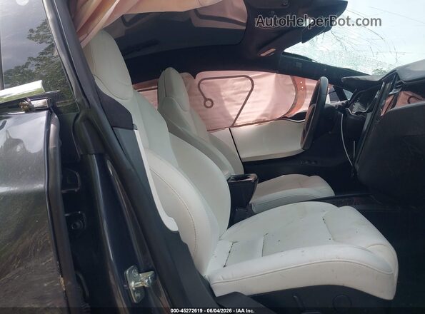 5YJSA1E26KF308915 2019 TESLA MODEL S Gray Вид салону спереду