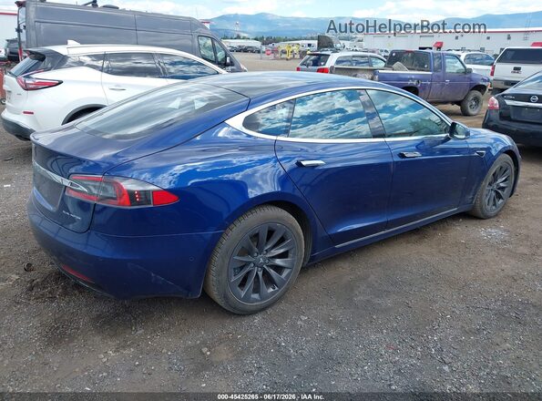 5YJSA1E26LF415416 2020 TESLA MODEL S Blue Հետևի աջ