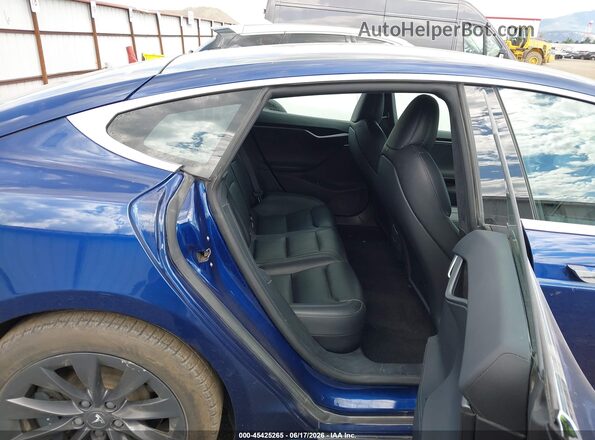5YJSA1E26LF415416 2020 TESLA MODEL S Blue VIN կոդի պիտակի տեսք