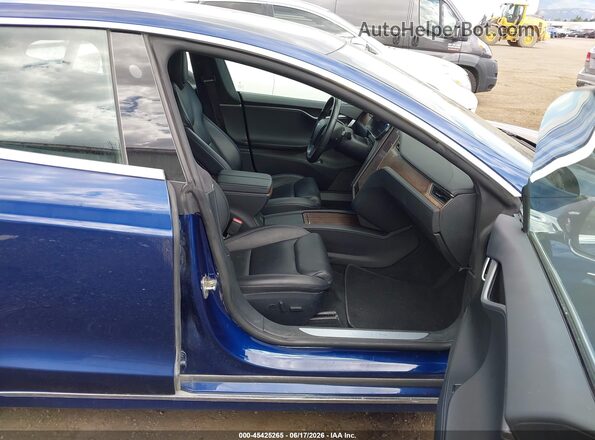5YJSA1E26LF415416 2020 TESLA MODEL S Blue Սալոնի դիմացի տեսք
