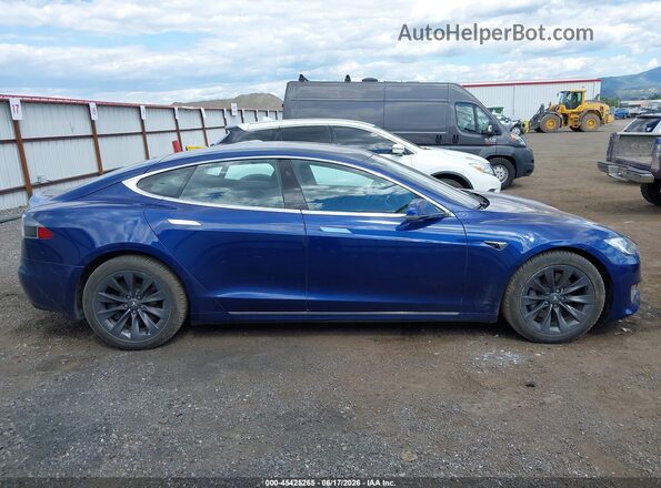 5YJSA1E26LF415416 2020 TESLA MODEL S Blue Սալոնի 360 աստիճան տեսք