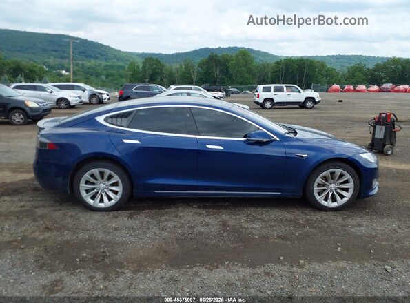 5YJSA1E27JF265071 2018 TESLA MODEL S Blue ხელსაწყოთა პანელის ხედი