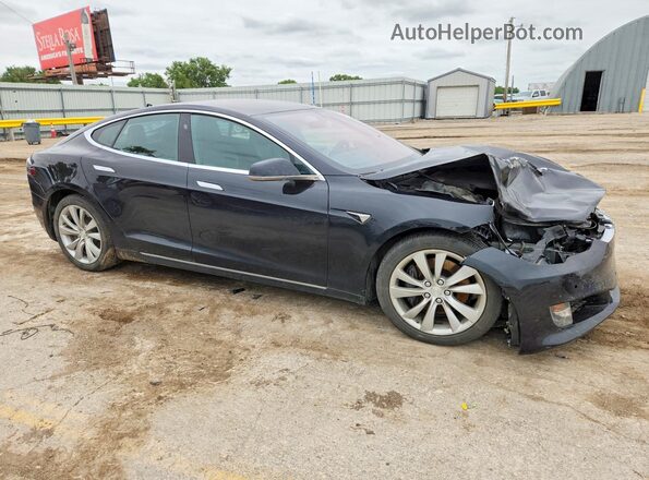 5YJSA1E28HF199334 2017 TESLA MODEL Gray Передня права чверть