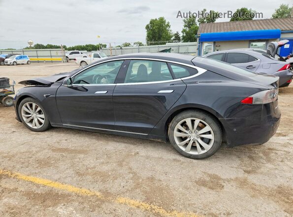5YJSA1E28HF199334 2017 TESLA MODEL Gray Задня ліва чверть