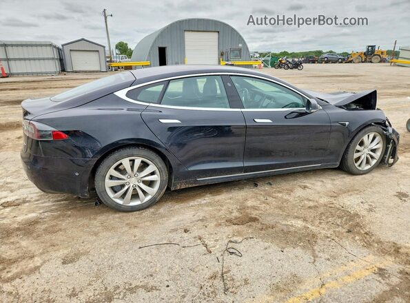 5YJSA1E28HF199334 2017 TESLA MODEL Gray Задня права чверть