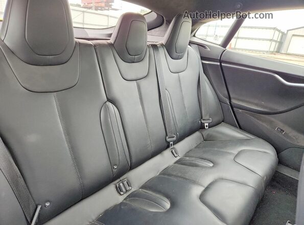 5YJSA1E28HF199334 2017 TESLA MODEL Gray Вид задніх сидінь
