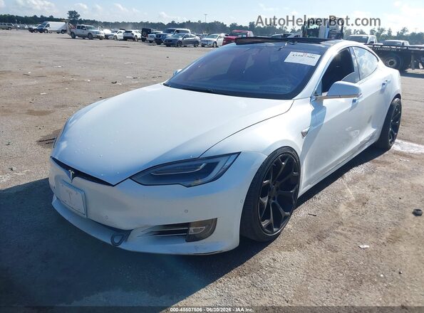5YJSA1E28JF246822 2018 TESLA MODEL S White Передня ліва чверть