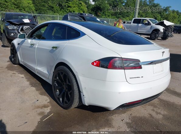5YJSA1E28JF246822 2018 TESLA MODEL S White Задня ліва чверть