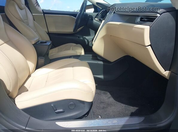 5YJSA1E29HF190870 2017 TESLA MODEL S Navy Вид салона спереди