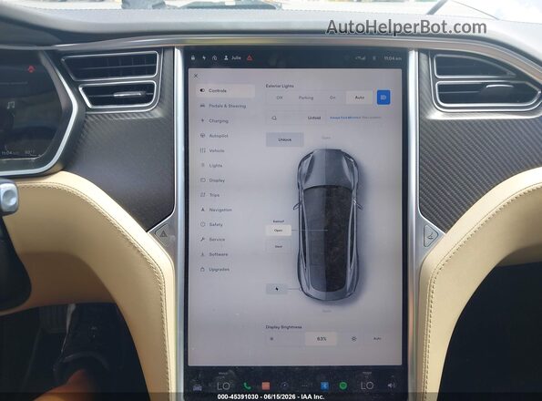 5YJSA1E29HF190870 2017 TESLA MODEL S Navy 