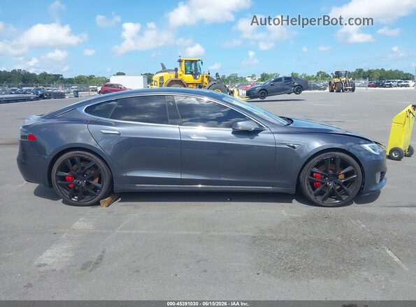 5YJSA1E29HF190870 2017 TESLA MODEL S Navy Вид щитка приборов