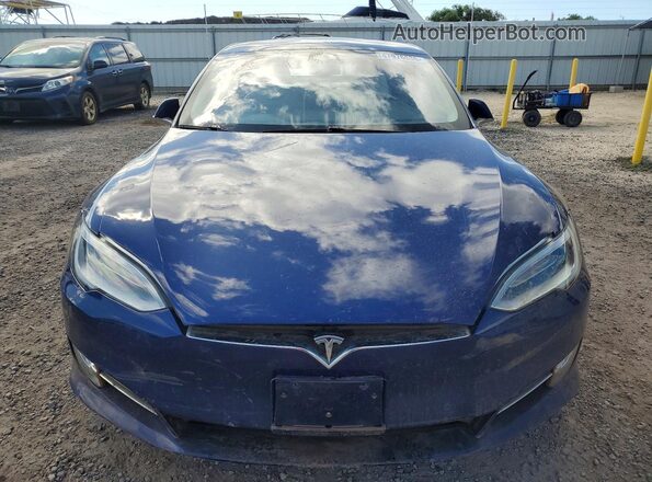 5YJSA1E29JF285709 2018 TESLA MODEL Blue Front view