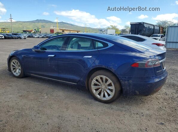 5YJSA1E29JF285709 2018 TESLA MODEL Blue Rear left