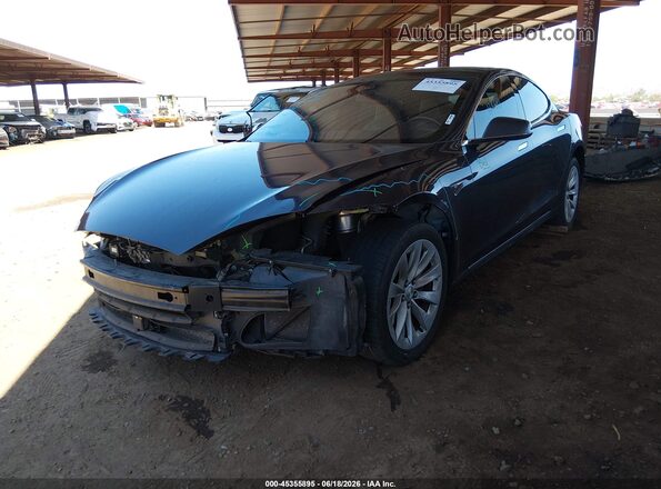 5YJSA1E2XGF128683 2016 TESLA MODEL S Gray Передня ліва чверть