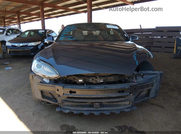 5YJSA1E2XGF128683 2016 TESLA MODEL S Gray Вид панелі приладів