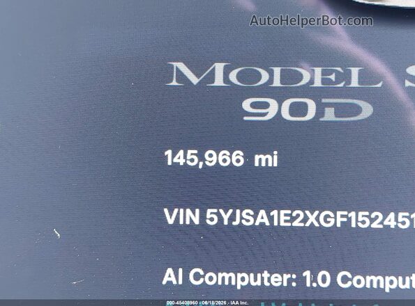 5YJSA1E2XGF152451 2016 TESLA MODEL S Brown 