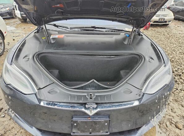 5YJSA1E2XJF258115 2018 TESLA MODEL Gray Սալոնի հետևի տեսք
