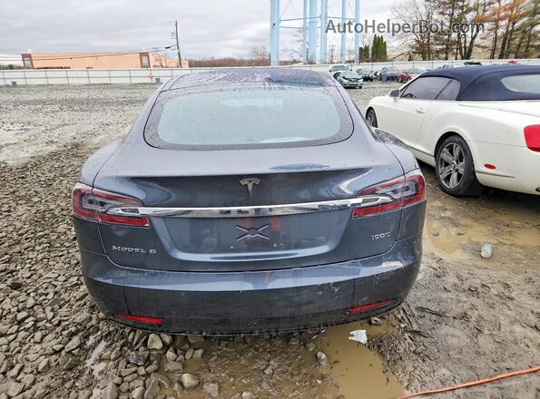 5YJSA1E2XJF258115 2018 TESLA MODEL Gray Հետևի տեսք