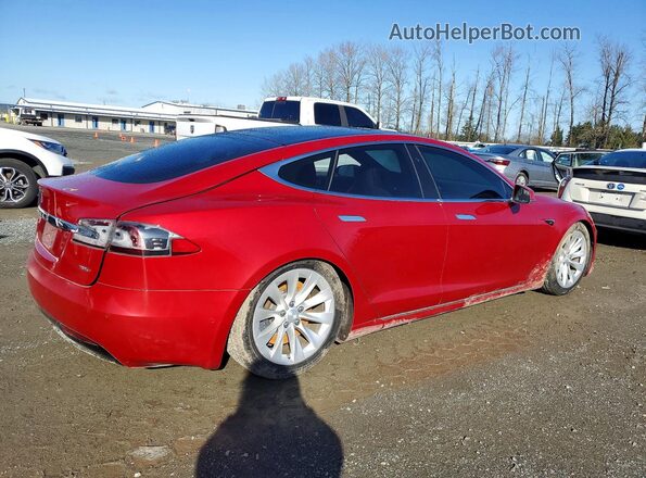 5YJSA1E2XJF292393 2018 TESLA MODEL Red Задня права чверть