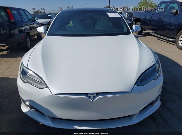 5YJSA1E2XLF415452 2020 TESLA MODEL S White Vista del cuadro de instrumentos