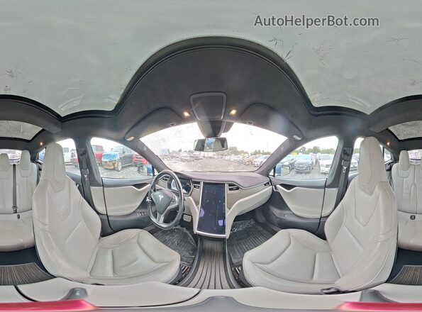 5YJSA1E40GF125499 2016 TESLA MODEL Blue VIN sticker view