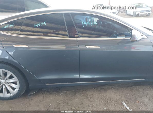 5YJSA1E40GF144215 2016 TESLA MODEL S Gray Vista del cuadro de instrumentos