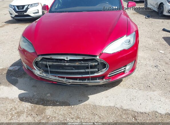 5YJSA1E43GF129238 2016 TESLA MODEL S Red Vista frontal