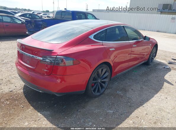 5YJSA1E43GF129238 2016 TESLA MODEL S Red Trasero derecho