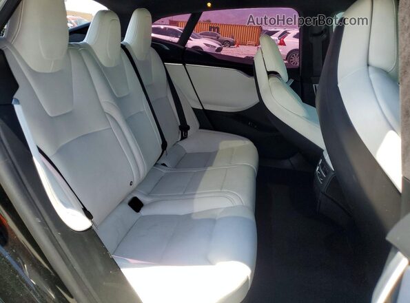 5YJSA1E44HF227552 2017 TESLA MODEL Black Rear seats view