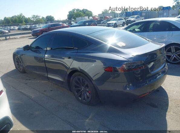 5YJSA1E47KF313641 2019 TESLA MODEL S Gray Vista interior trasera