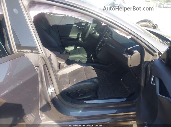 5YJSA1E47KF313641 2019 TESLA MODEL S Gray Vista interior delantera