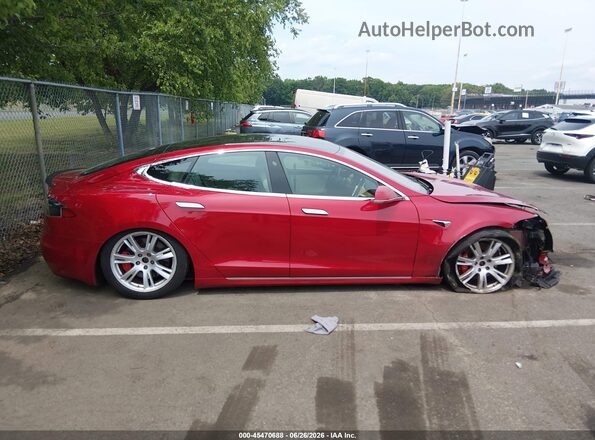 5YJSA1E48LF398006 2020 TESLA MODEL S Red Widok zestawu wskaźników