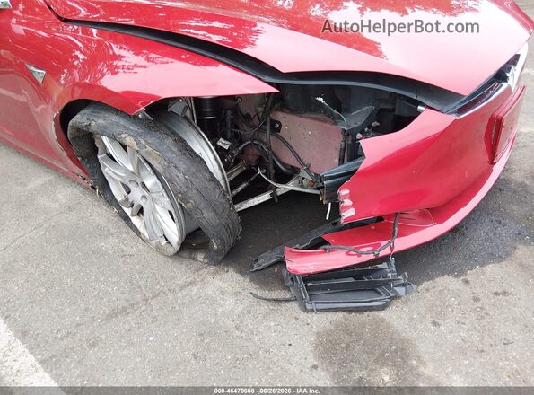 5YJSA1E48LF398006 2020 TESLA MODEL S Red Widok z przodu