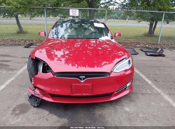 5YJSA1E48LF398006 2020 TESLA MODEL S Red Widok deski rozdzielczej