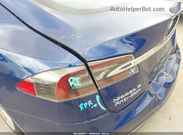 5YJSA1E4XGF136901 2016 TESLA MODEL S Blue 