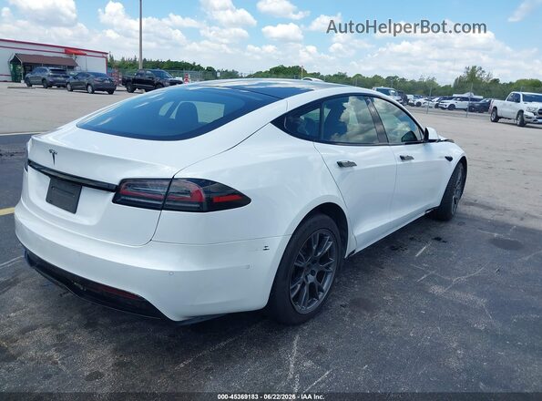 5YJSA1E50NF477052 2022 TESLA MODEL S White უკანა მარჯვენა